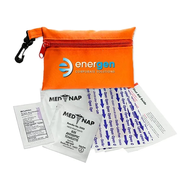 Orange color option for Garyline® Zip Pouch First Aid Kit   10 Piece