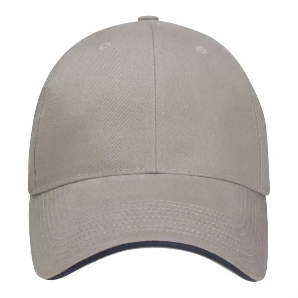Khaki/Navy color option for Good Value™ Pro Lite Deluxe Ii Cap With Sandwich Visor
