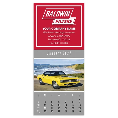 Photo of Triumph® Calendars Press N Stick Cruisin' Cars Calendar