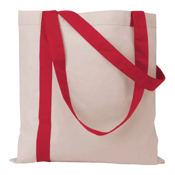 Red color option for Striped Economy Tote