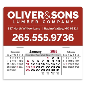 Photo of Triumph® Calendars Press N Stick Xl Header With 3 Month H...