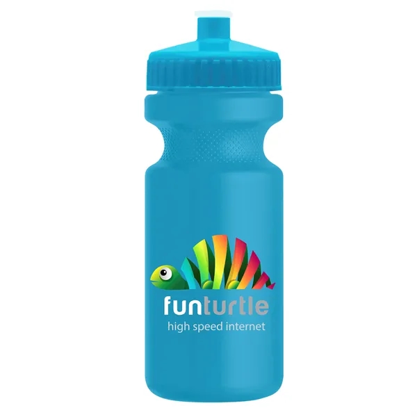 Cyan color option for Garyline® Recycled Bike Bottle With Push Pull Lid   22 Oz.