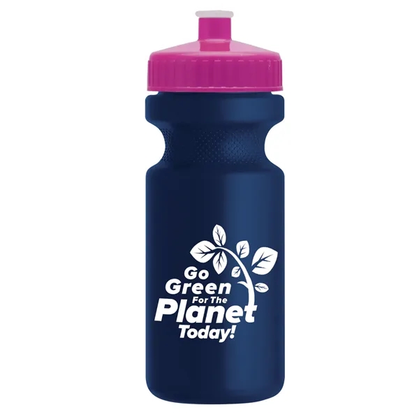 Navy Blue color option for Garyline® Recycled Bike Bottle With Push Pull Lid   22 Oz.
