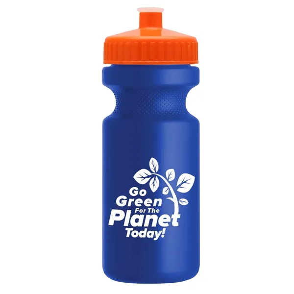 Royal Blue color option for Garyline® Recycled Bike Bottle With Push Pull Lid   22 Oz.
