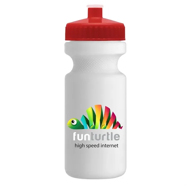 White color option for Garyline® Recycled Bike Bottle With Push Pull Lid   22 Oz.