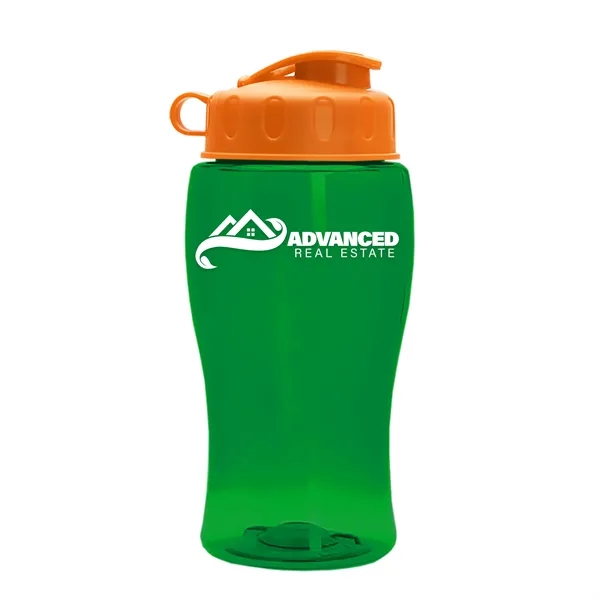 Translucent Green color option for Garyline® Poly+ Jr. Bottle With Flip Lid   18 Oz.