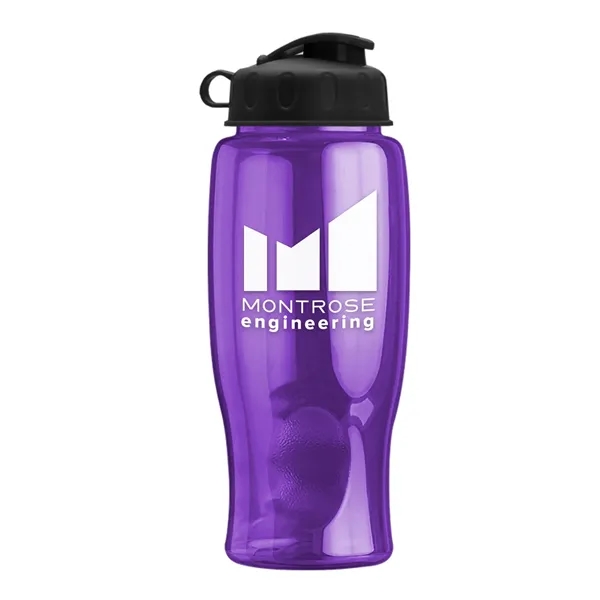 Translucent Violet color option for Garyline® Poly+ Bottle With Flip Lid   27 Oz.