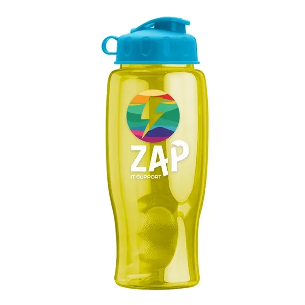 Translucent Yellow color option for Garyline® Poly+ Bottle With Flip Lid   27 Oz.