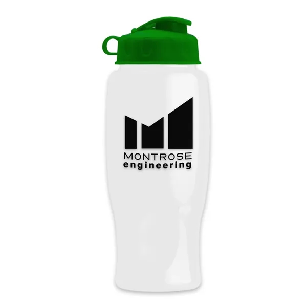 White color option for Garyline® Poly+ Bottle With Flip Lid   27 Oz.