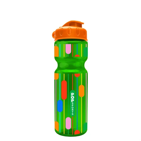 Translucent Green color option for Garyline® Champ Bottle With Flip Lid   28 Oz.