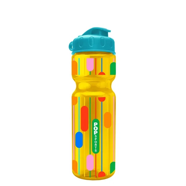 Translucent Yellow color option for Garyline® Champ Bottle With Flip Lid   28 Oz.