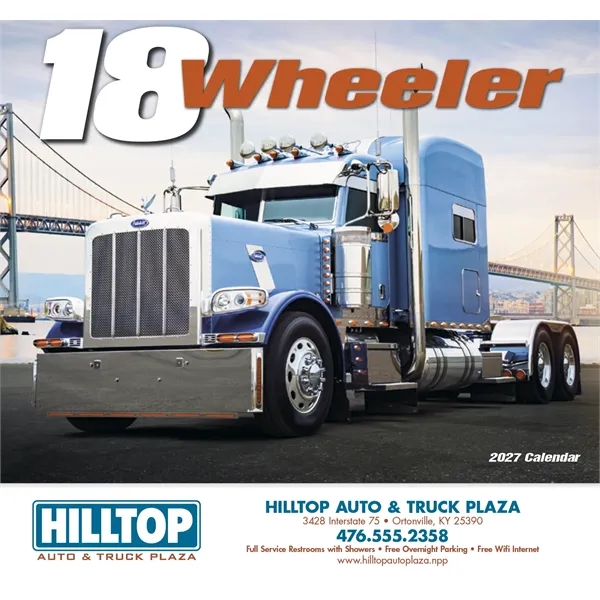 White color option for Products 18 Wheeler Wall Appointment Calendar   Stapled