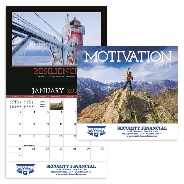 White color option for Products Motivation Appointment Calendar (Motivational Qu...