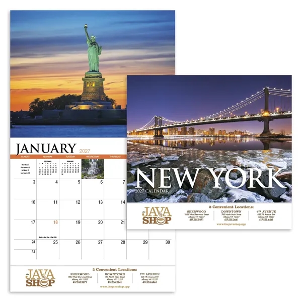 White color option for Products New York Appointment Calendar   Stapled