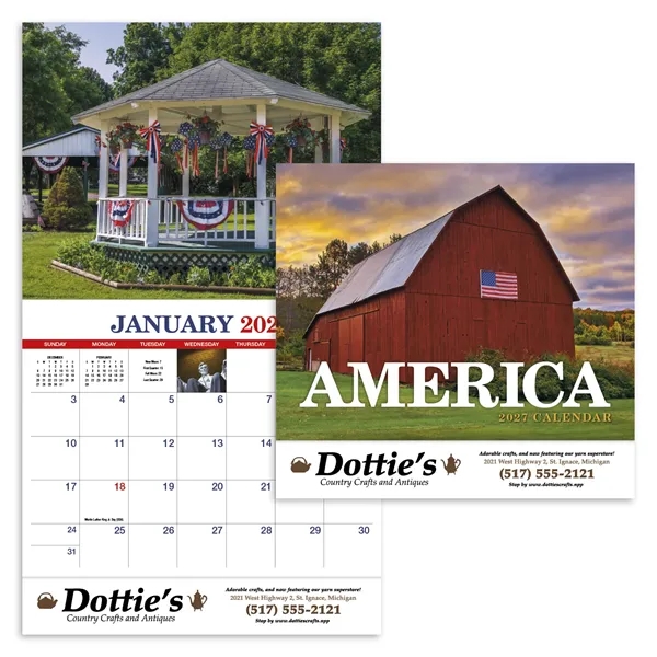 White color option for Products America Appointment Calendar   Stapled