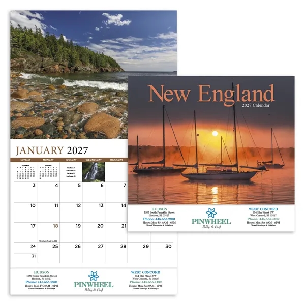 White color option for Products New England Appointment Calendar   Stapled