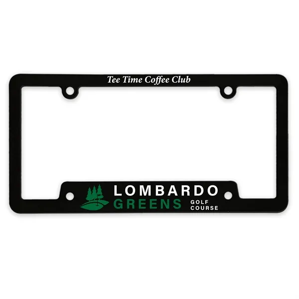 Black - 2 Hole color option for Garyline® Corner View License Plate Frame
