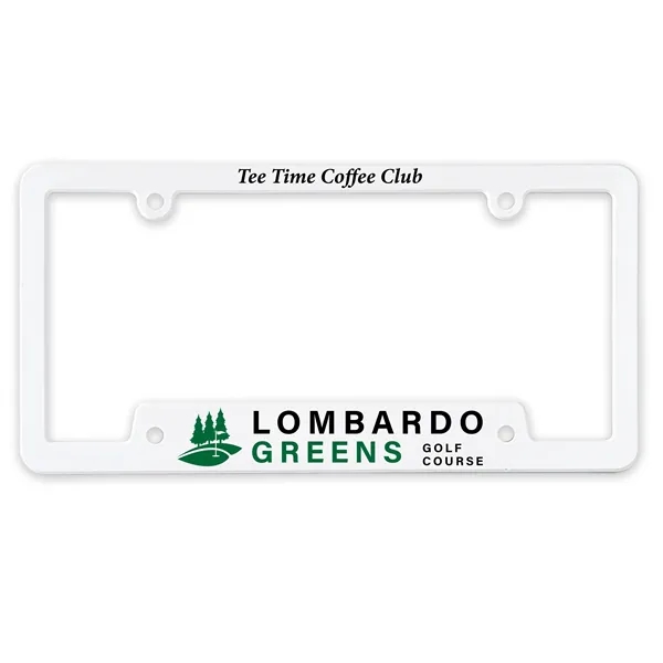 White - 2 Hole color option for Garyline® Corner View License Plate Frame
