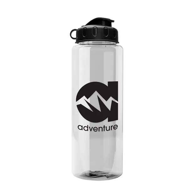 Clear color option for Garyline® Guzzler Bottle With Flip Lid   32 Oz.