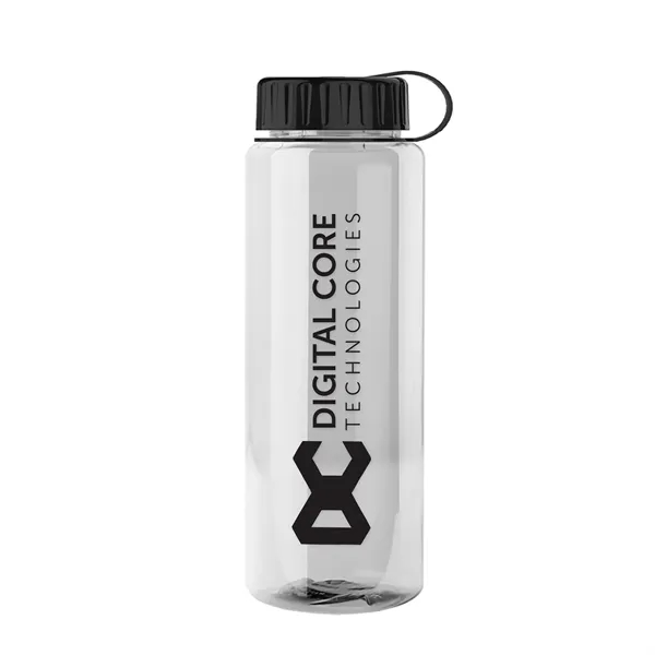 Clear color option for Garyline® Guzzler Bottle With Tethered Lid   32 Oz.