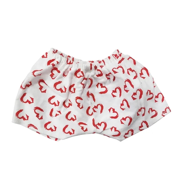 White / Heart - Heart Boxers color option for Chelsea Teddy Bear™ Traditional Teddy Bear   11" Plush