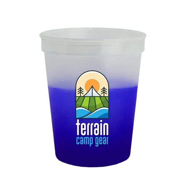 Frost/Violet color option for Garyline® Cups On The Go Color Changing Stadium Cup   16 Oz.