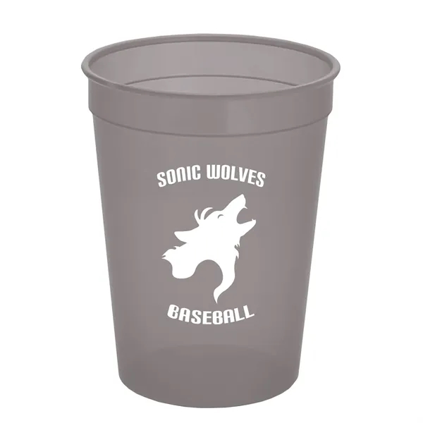 Smoke color option for Garyline® Cups On The Go Translucent Stadium Cup   12 Oz.