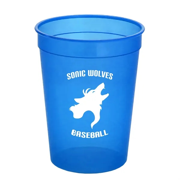 Translucent Blue color option for Garyline® Cups On The Go Translucent Stadium Cup   12 Oz.