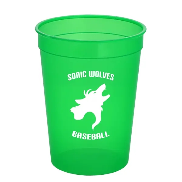 Translucent Green color option for Garyline® Cups On The Go Translucent Stadium Cup   12 Oz.