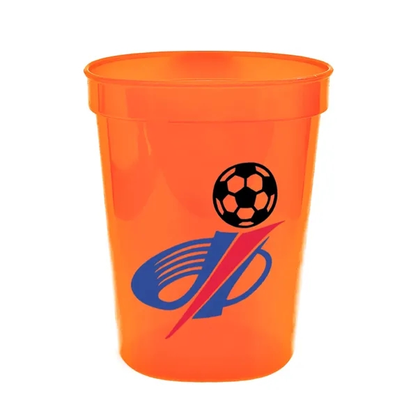 Translucent Neon Orange color option for Garyline® Cups On The Go Translucent Stadium Cup   16 Oz.