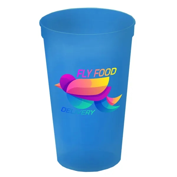 Translucent Blue color option for Garyline® Cups On The Go Translucent Stadium Cup   22 Oz.
