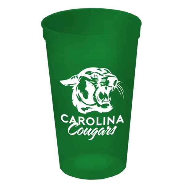 Translucent Green color option for Garyline® Cups On The Go Translucent Stadium Cup   22 Oz.