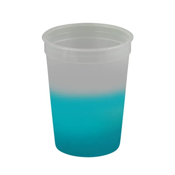 Frost/Teal color option for Garyline® Cups On The Go Color Changing Stadium Cup   12 Oz.
