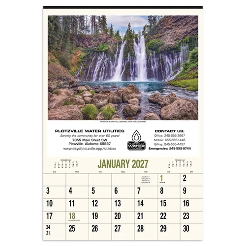 Photo of Products Scenic America® Executive White Ad Calendar