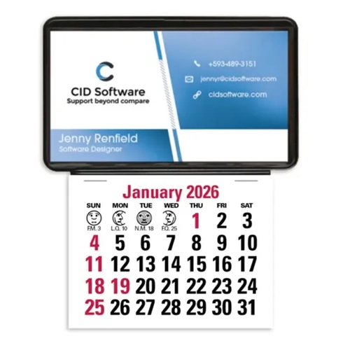 Main photo of Press N Stick Business Card Holder (No Imprint) With Cale...