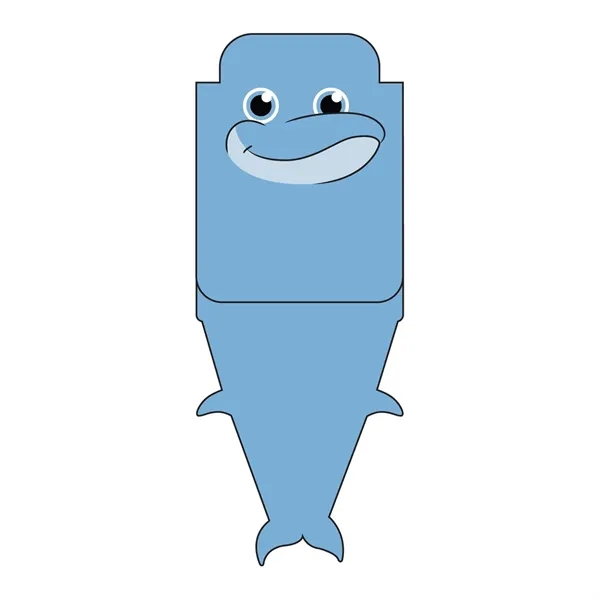 Dolphin color option for Paws N Claws® Magneticmark Bookmark