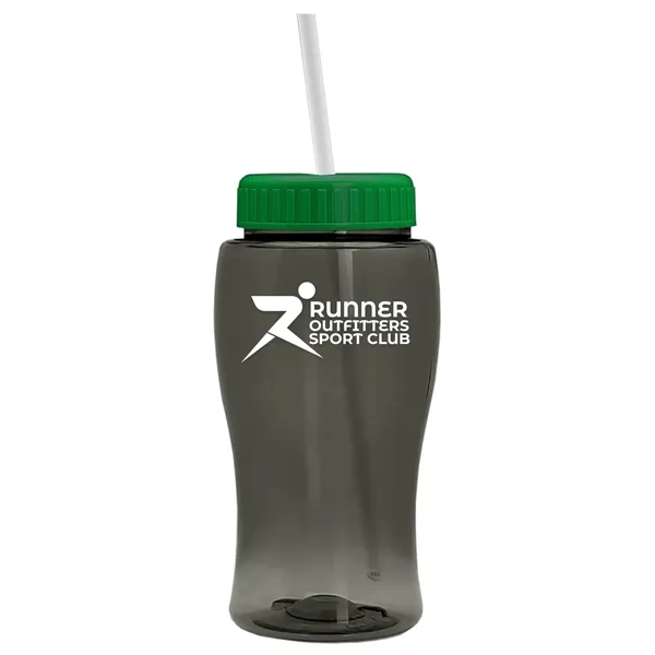 Smoke color option for Garyline® Poly+ Jr. Bottle With Straw Lid   18 Oz.