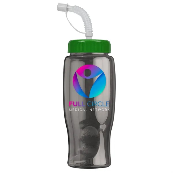 Smoke color option for Garyline® Poly+ Bottle With Straw Lid   27 Oz.