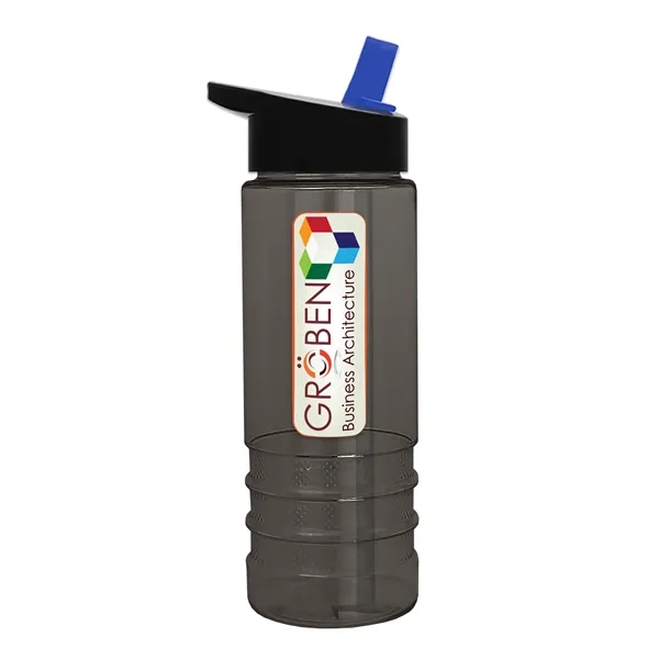 Smoke color option for Garyline® Salute Bottle With Flip Straw Lid   24 Oz.