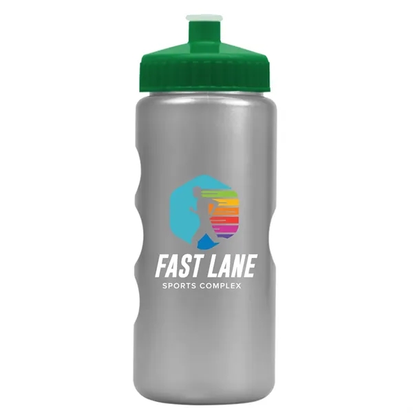 Metallic Silver color option for Garyline® Mini Peak Tritan® Metallike Bottle With Push Pu...