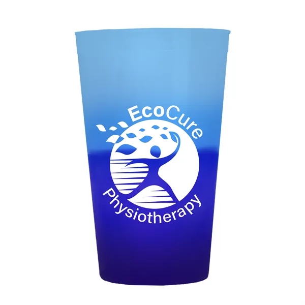 Blue/Violet color option for Garyline® Cups On The Go Color Changing Stadium Cup   22 Oz.