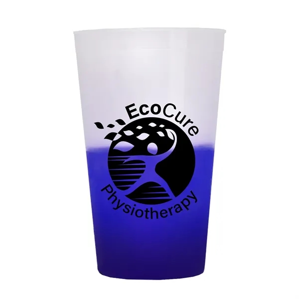Frost/Violet color option for Garyline® Cups On The Go Color Changing Stadium Cup   22 Oz.