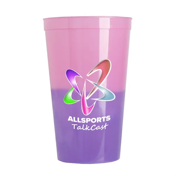Pink/Violet color option for Garyline® Cups On The Go Color Changing Stadium Cup   22 Oz.