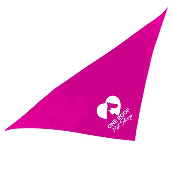 Fuchsia color option for Garyline® Triangle Doggie Bandana