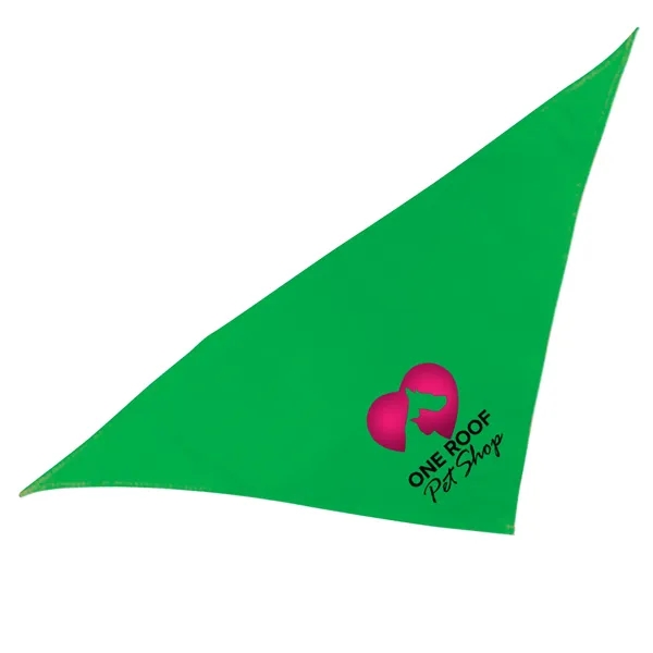 Green color option for Garyline® Triangle Doggie Bandana