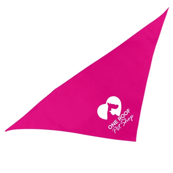 Hot Pink color option for Garyline® Triangle Doggie Bandana