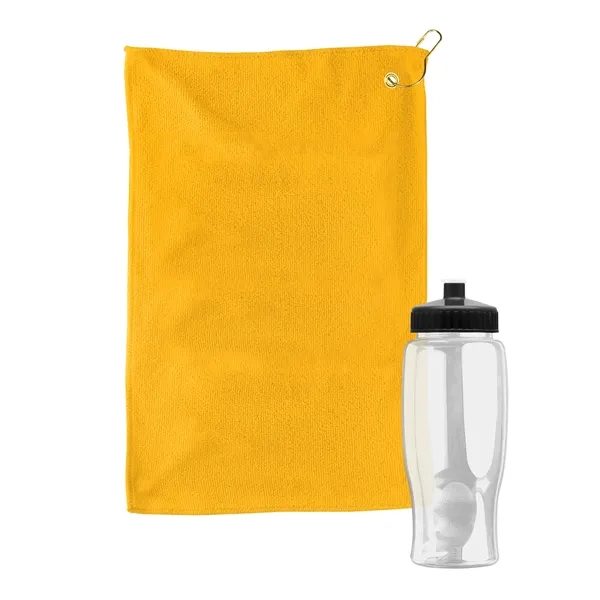 Clear color option for Garyline® Microfiber Golf Towel In A Bottle