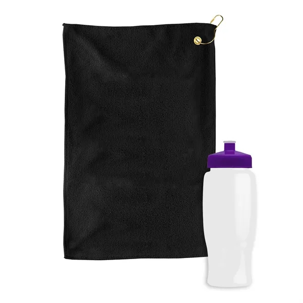White color option for Garyline® Microfiber Golf Towel In A Bottle