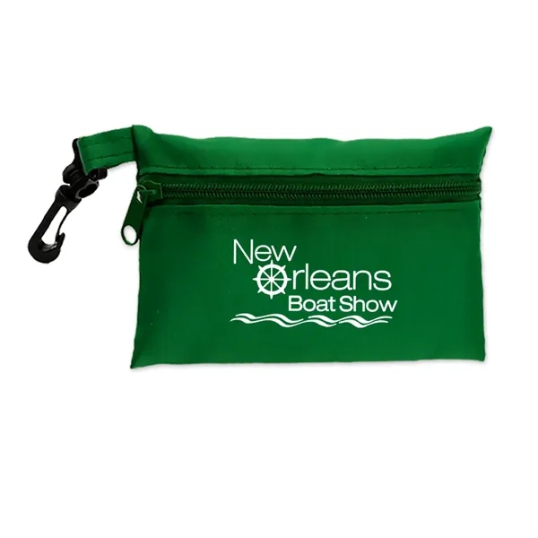Green color option for Garyline® Polyester Zip Pouch