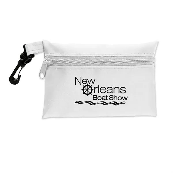 White color option for Garyline® Polyester Zip Pouch